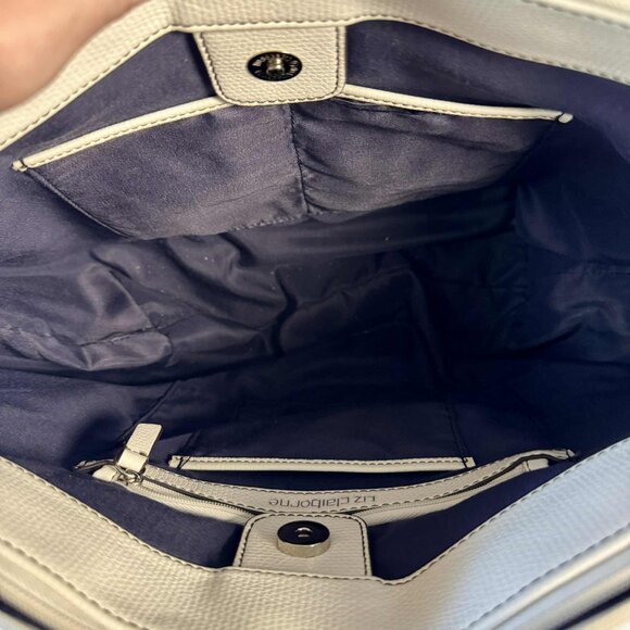 Liz Clairborne PVC Blue Floral Purse EUC - Picture 10 of 11